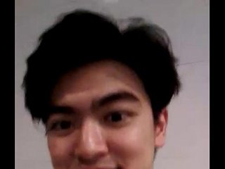 Asian korean twink in swimming pool