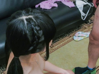 Nako Nishino fabulous Asian blow job and handjob